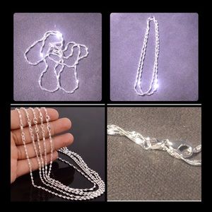 MEGA SALE S925 ITALIAN Silver WaterWave Chain